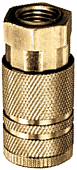 Coupler with Female Thread (NPTF) - Brass