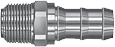 PT Coupling Swivel Units (Male NPT x Hose Shank)