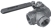 Multi-port Industrial Brass Ball Valve / T port