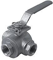 Multi-port Industrial Stainless Steel Ball Valve / T port