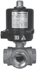 Multi-port Industrial Ball Valve with Actuator / BV3BVTR-1501-EG