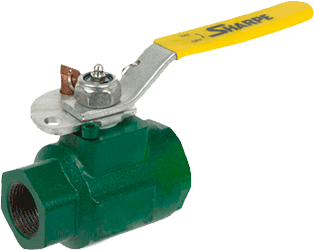 Series OP50DB6RV Ductile Iron Ball Valve, 2-Piece