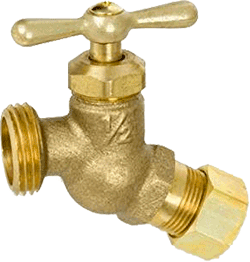 Series 159 Brass No Kink Hose Bibb, Compression Inlet