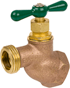 Series 168L Brass No Kink Hose Bibb, FIP Inlet